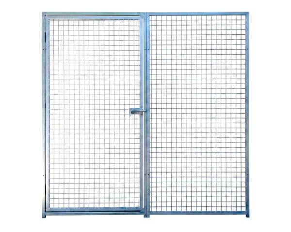 cancello+pannello-rete-zincata-maglia-5x5-cm-filo4-mm-per-ingresso-frontale-box-recinti-cane cancello+pannello-rete-zincata-maglia-5x5-cm-filo4-mm-per-ingresso-frontale-box-recinti-cane
